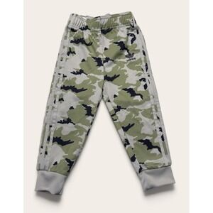 Adidas Originals Toddler 3T Camo Track Pants Trefoil Joggers Green 3 Stripe